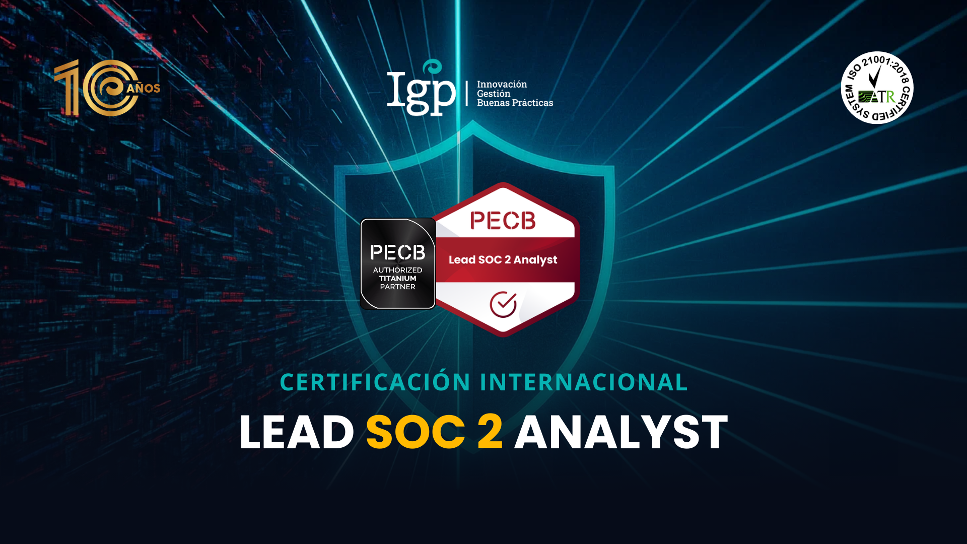 Foto principal de Certificación Internacional Lead SOC 2 Analyst
